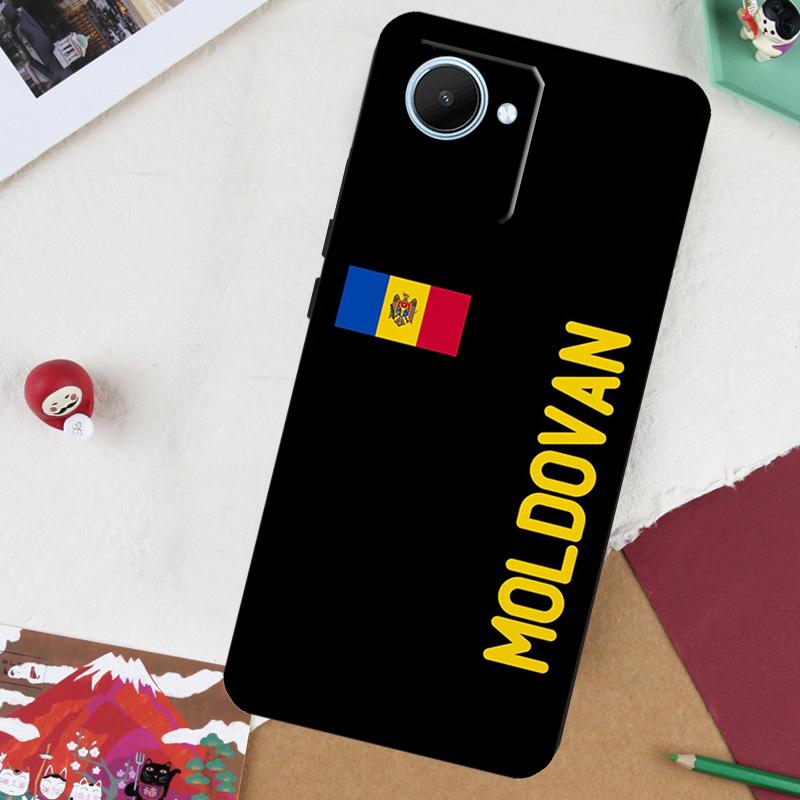 Moldova Flag Moldavians For Realme GT 6T 6 5 GT 7 Pro C61 C55 C53 C51 C21Y C25S C67 C75 10 11 12 13 14 Pro Plus Case