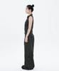 Hanahi Side Shirring Pocket Wide Pants Gray