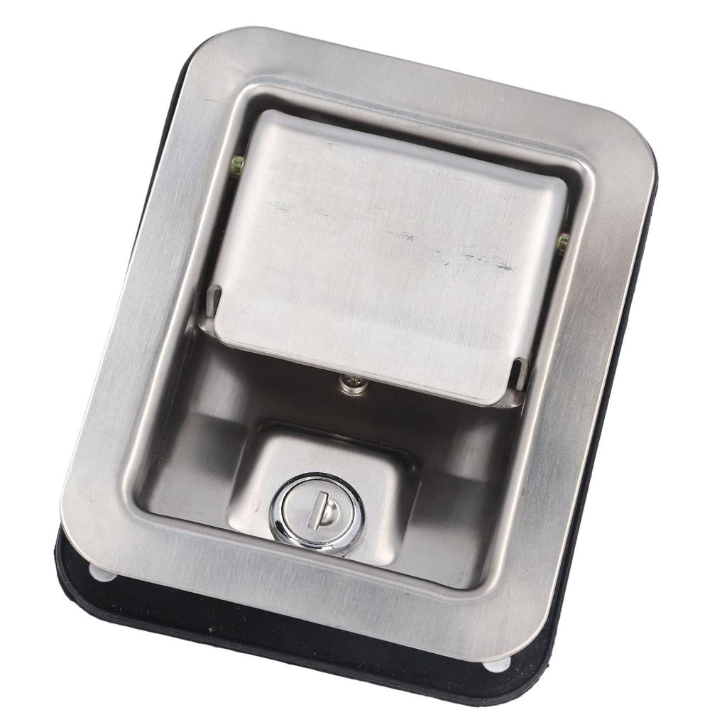 Truck Paddle Lock 5.5in Long 4.3in Wide Ergonomic Electroplated Stainless Steel Truck Tool Box Lock 