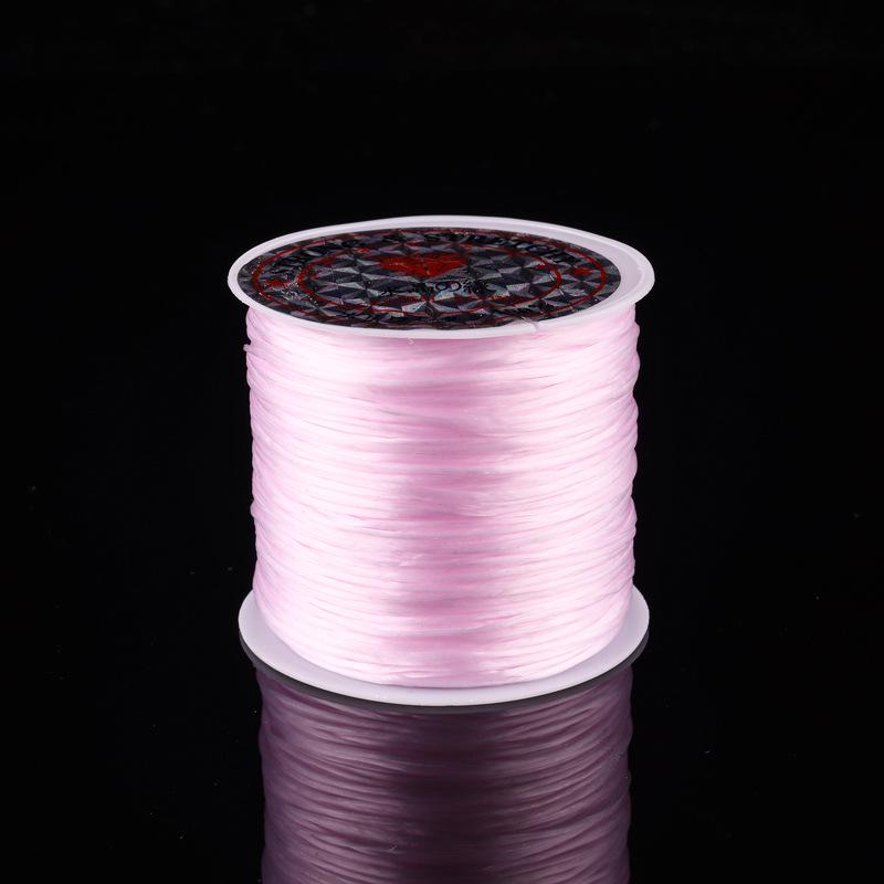 Fil Plat en Cristal Élastique pour Perles DIY et Création de Bracelets