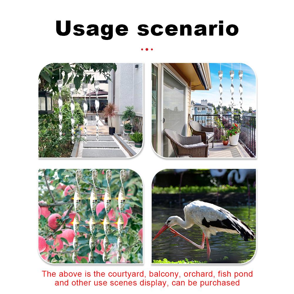 12Pcs Bird Repellent Stick Bird Deterrent Scarer Rod Keep Pigeon Woodpecker Away Bird Damage Prevention Garden Accessories