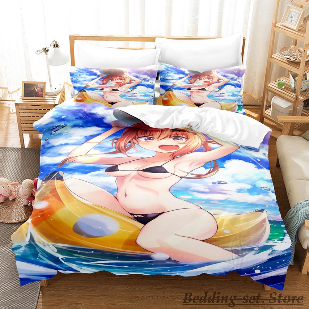

Gabriel Dropout Bedding Set Single Twin Full Queen King Size Bed Set Adult Kid Bedroom Duvetcover Sets Anime Parure De Lit EU single(135x200cm)