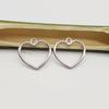 Hollow Heart Pendant DIY Keychain & Earring Charm Accessory Necklace