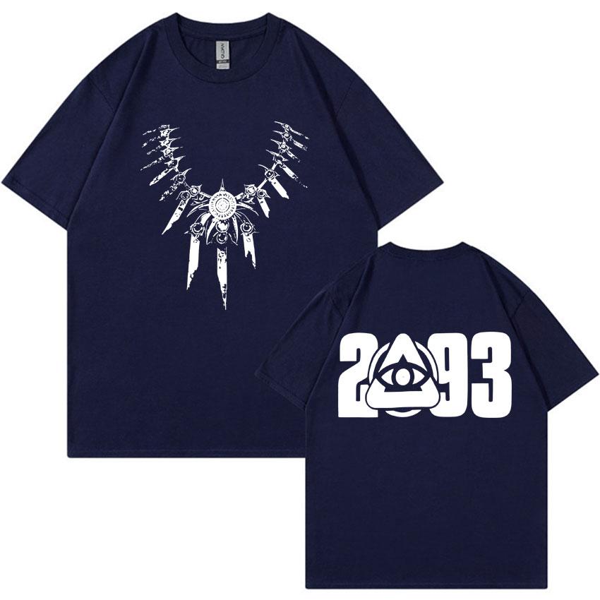Rapper Yeat 2093 Gothic Tshirt Mens Fashion High Quality Casual Cotton Short Sleeve Summer Oversized Y2K Punk T Shirt Streetwear
