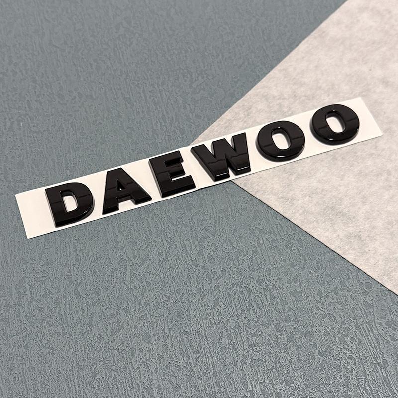 

ABS DAEWOO Letters Stickers ForDaewoo Matiz Lanos T150 Kalos Lacetti Car Rear Or Front Badge Emblem Styling Car Accessorie