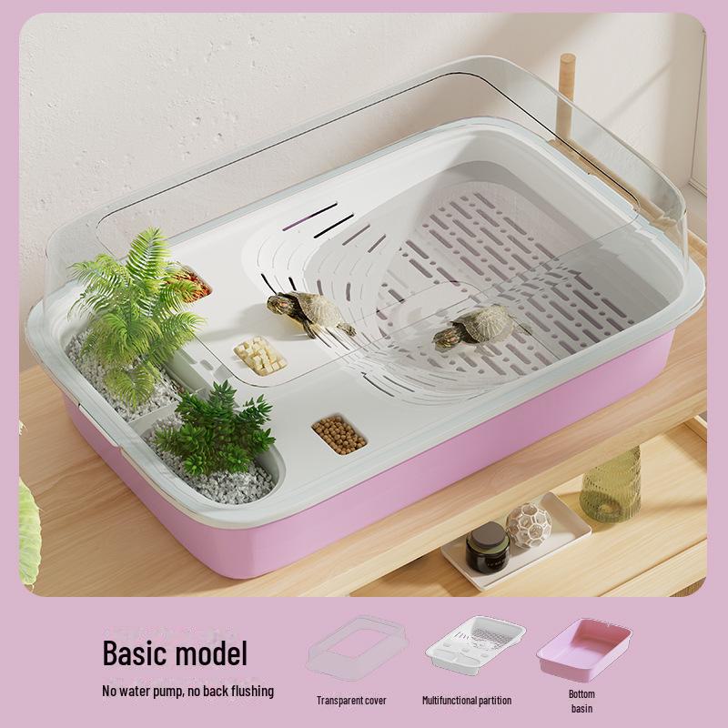 

«Черепаший танк»: Домашний ландшафтный дизайн Эко-аквариум для мелких/средних черепах - Идеально подходит для балкона и гостиной Ecological Turtle Tank