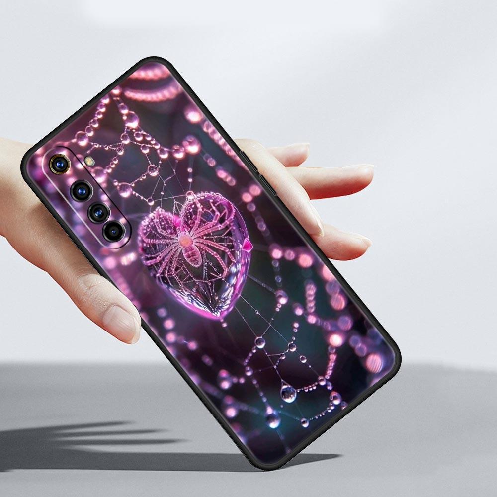 Spider Web Case For Realme C67 C63 C55 C53 C35 C25 C21 GT 2 3 5 6 10 11 12 13 Pro Plus 5G Soft TPU Phone Cover Fundas Capas Bags