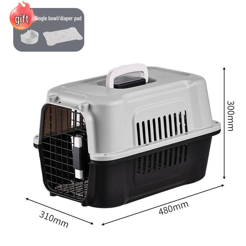 Pet Airline Carrier: Portable, Breathable Travel Cage for Cats and Dogs