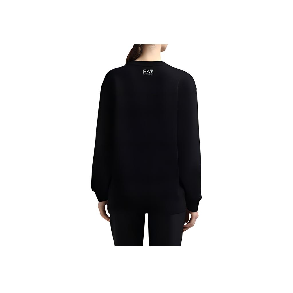 Emporio Armani Logo Pattern Printed Crew Neck Pullover Long Sleeve Sweatshirt Men sweatshirt Black 6DTM11-TJZCZ-0200