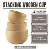 Captain Stag Wooden Cup Set UP-2657
