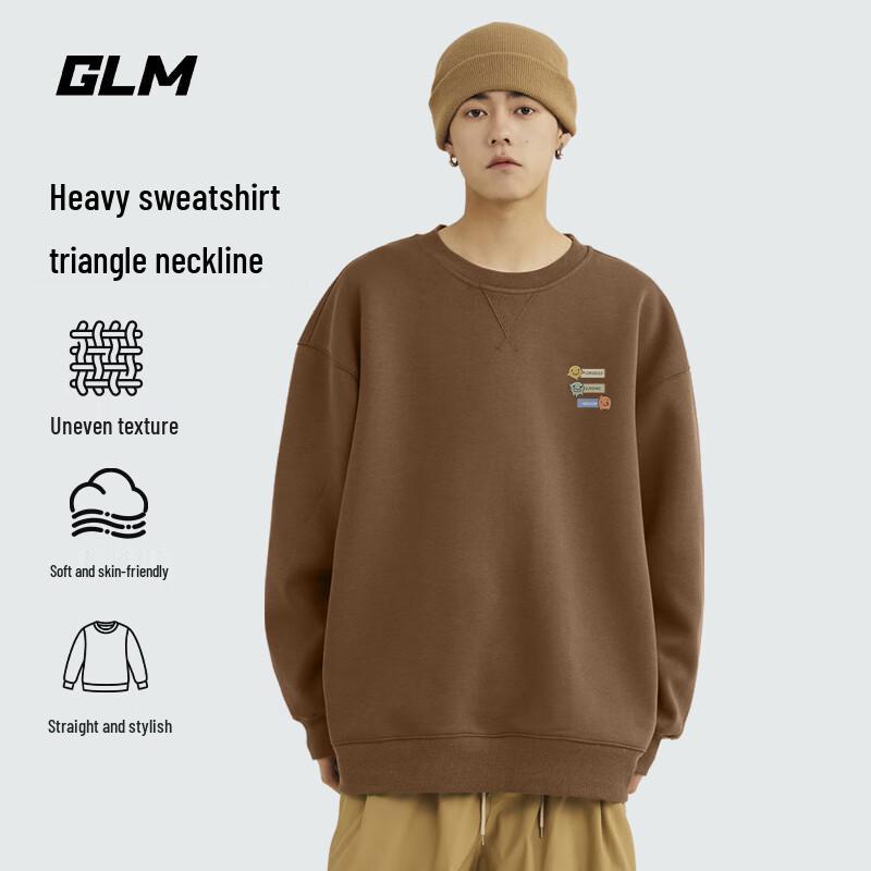 

GLM Men s 2025 Trendy Printed Round Neck Sweatshirt XL