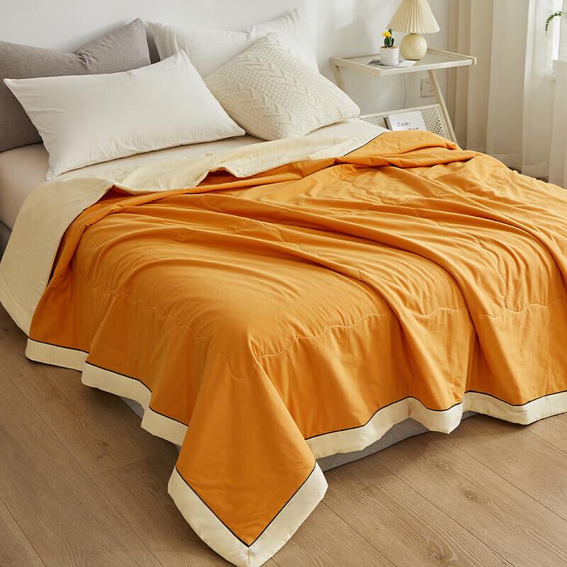 HLA 100% Xinjiang Cotton Machine Washable Summer Quilt