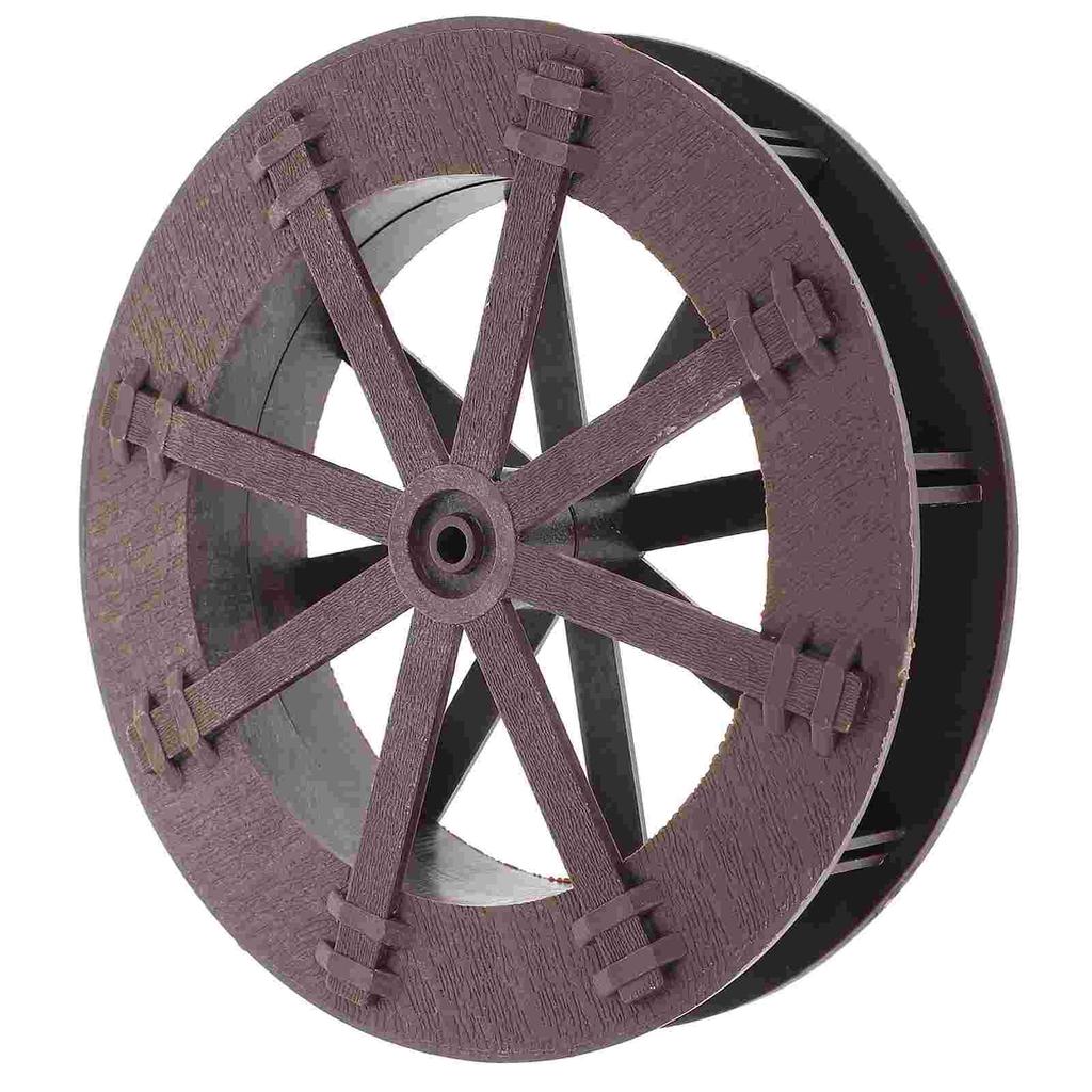 Fountain Wheel Water Fish Tank Accessories Artificial Rockery Rotation Wheels Scene Layout Plastic