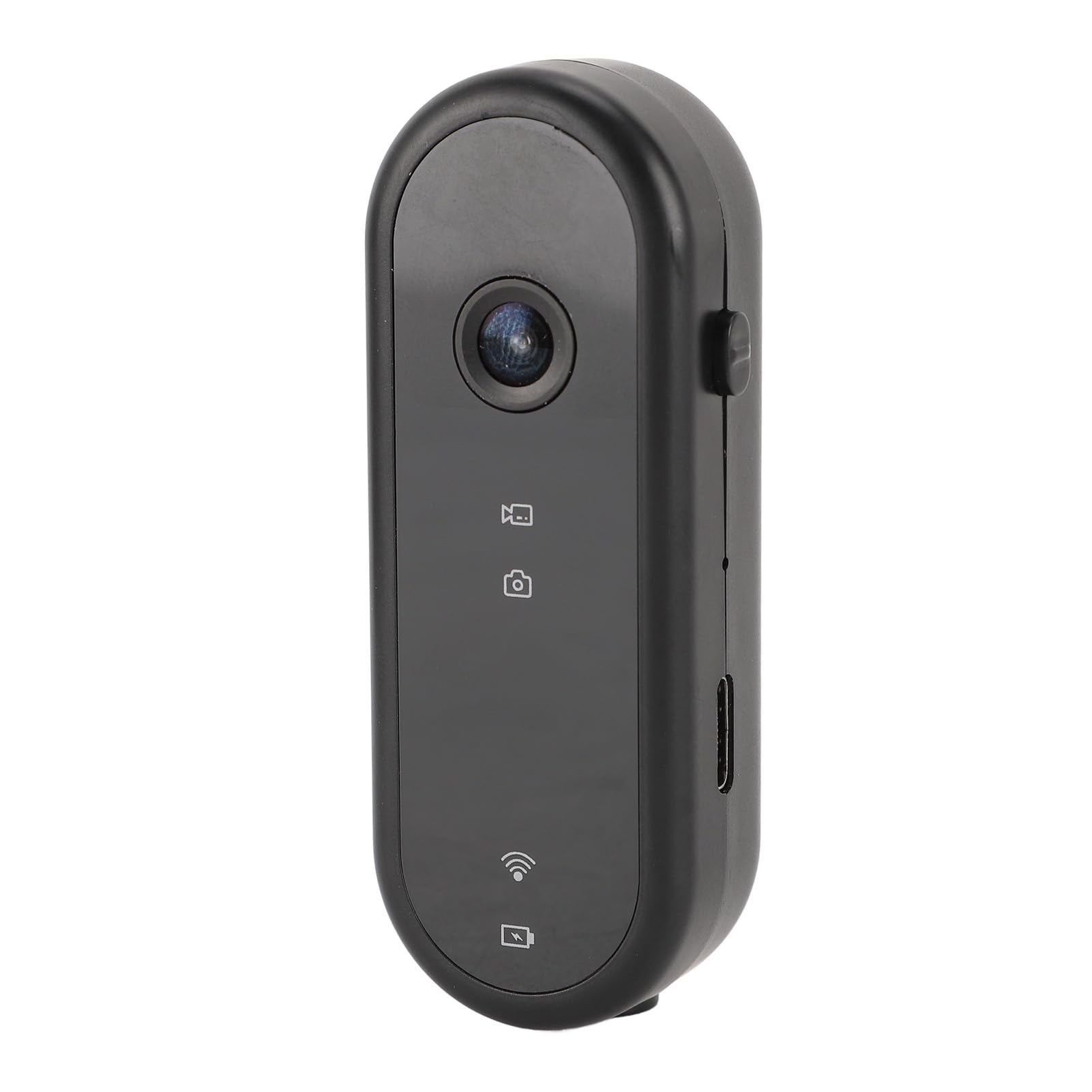 

Small Action Camera with Helmet and Bike ABS 1080P HD Wearable Pocket Video Recorder with for Outdoor Sports and Vlogging Mount, Wide-Angle App,