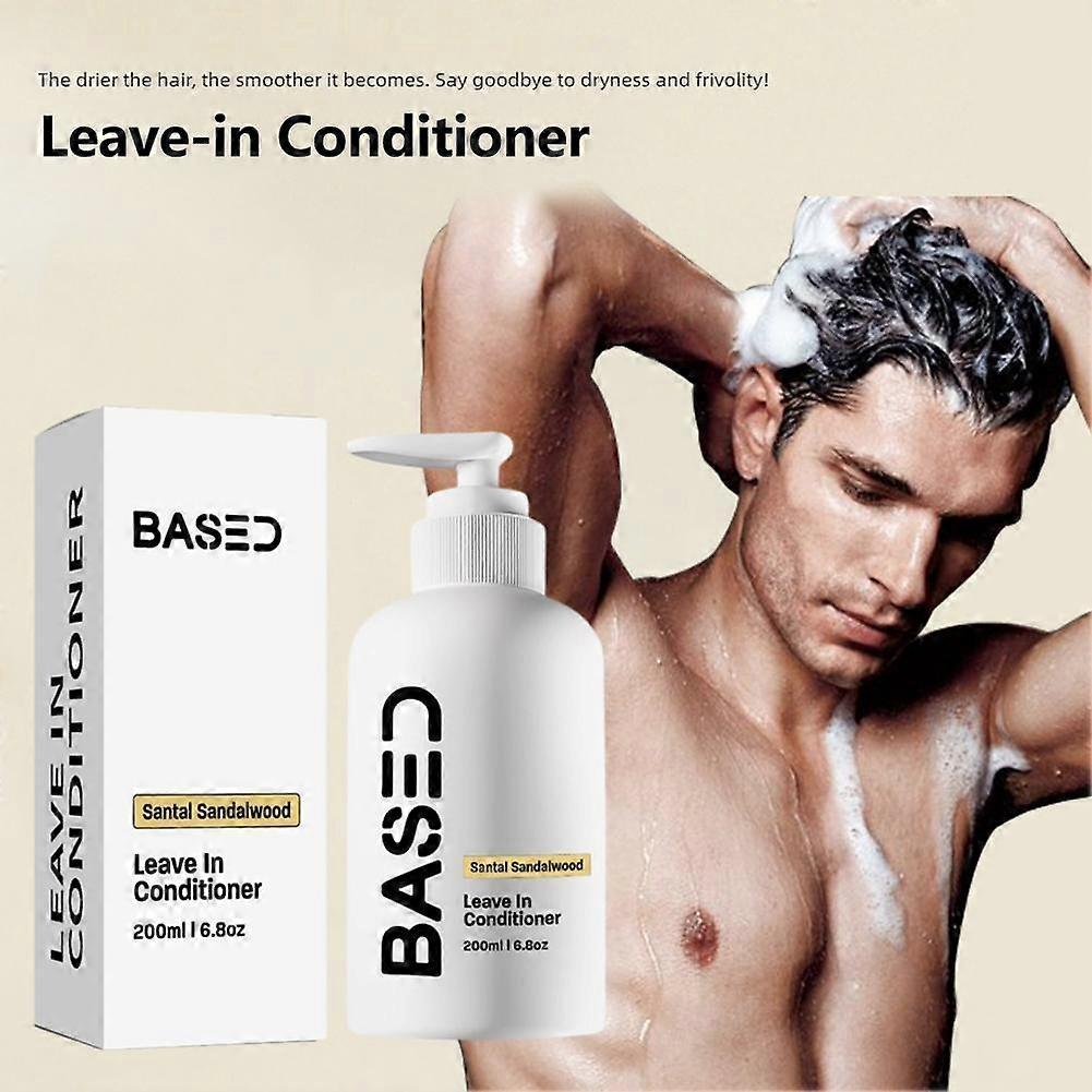 Männer Leave-In Conditioner 200ml Sofortige Frizz-Kontrolle Feuchtigkeitspflege Reparatur