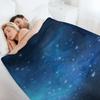 Sky-stars-design Throw Blanket Year Round Soft Comfortable Blanket for Home