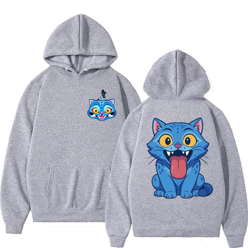 Cute Derpy Tiger KPop Demon Hunters Hoodie Men Women Sweatshirt Oversized Fleece Casual Streetwear Fall Winter Zip Up Coats