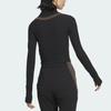 adidas Future Style Pre Series Slim Fit Long Sleeve T-Shirt Women Tops Black JM2452
