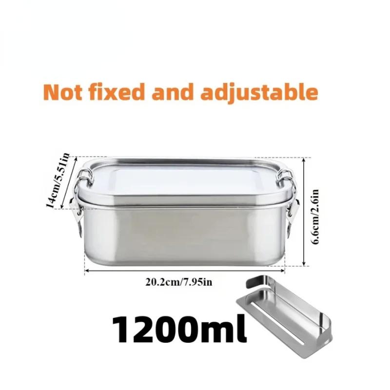 Stainless Steel Lunch Box for Kids And Adults, Portable Leak-Proof Bento Box, Travel Food Meal Prep Container Dishwasher Safe
