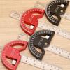 8/12Inch 180° Protractor Aluminum Alloy / Plastic Angle Finder Angle Ruler Woodworking Tools Measuring Ruler Meter Goniometer