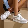 Fashion Mixed Color Platform Sneakers for Women  Lightweight Casual Lace Up Shoes Woman Non Slip Jogging Vulcanized Shoes