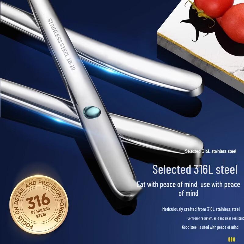 ZISIZ 316/420 Stainless Steel Dinner Knife & Fork Set