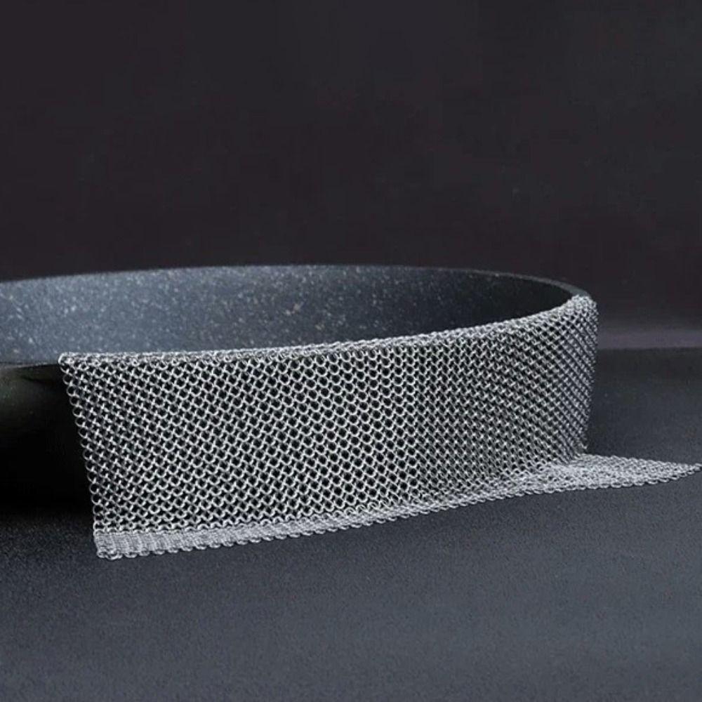 Square Stainless Steel Dishcloth Rust-free Pot Brush Kitchen Cleaning Tools Steel Wool  Glass
