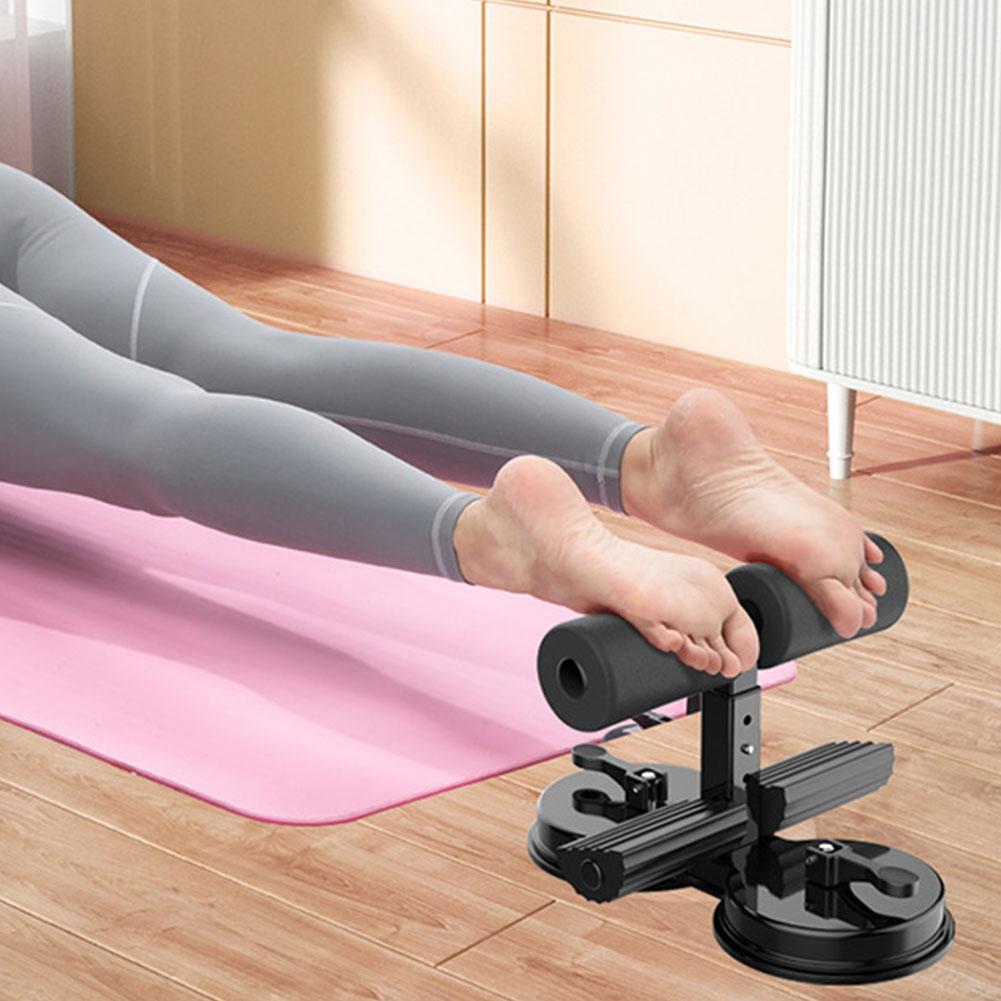 Nordic Hamstring Curl Strap with 2 Strong Suction Cups Adjustable Foot Holder Abs Master Assistant Device Portable Sit-up Aids