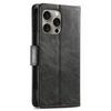 For iPhone 16 Pro Phone Cases CASENEO PU Leather Cover Stand with RFID Blocking Wallet