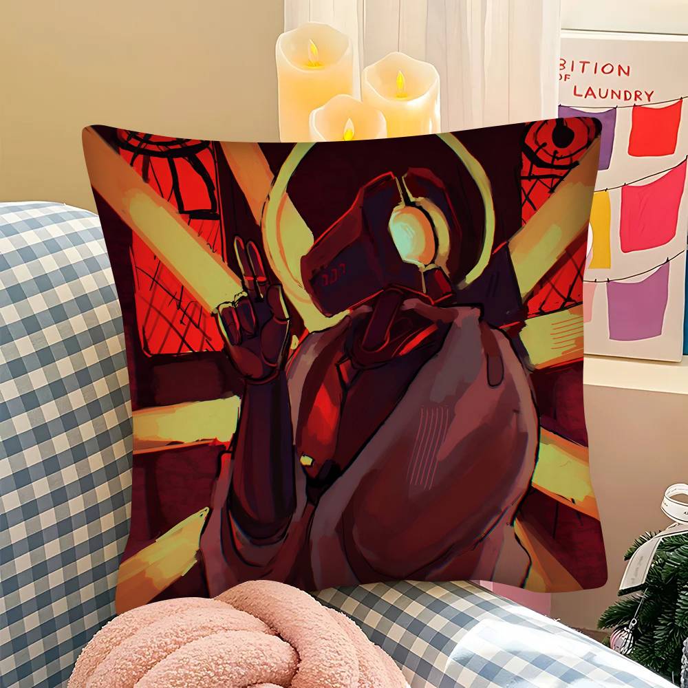 Video Game U-ULTRAKILL Pillow Case Fashion Square Pillowcase Bedroom Sofa Room Ins Decoration Leisure Cushion Cover