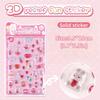 Sigillo a Goccia Bonbon Capibara 3D Caramelle Gelatina Adesivi Animali Carini per Scrapbooking Fai da Te Libri Stile Giapponese Adesivo per Cover del Telefono
