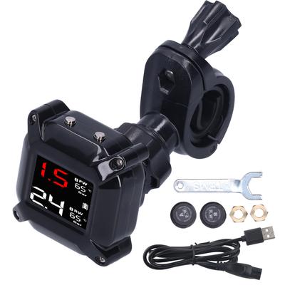 Reifendruckkontrollsystem USB Magnetische Aufladung mit Sensoren Universell für Motorräder