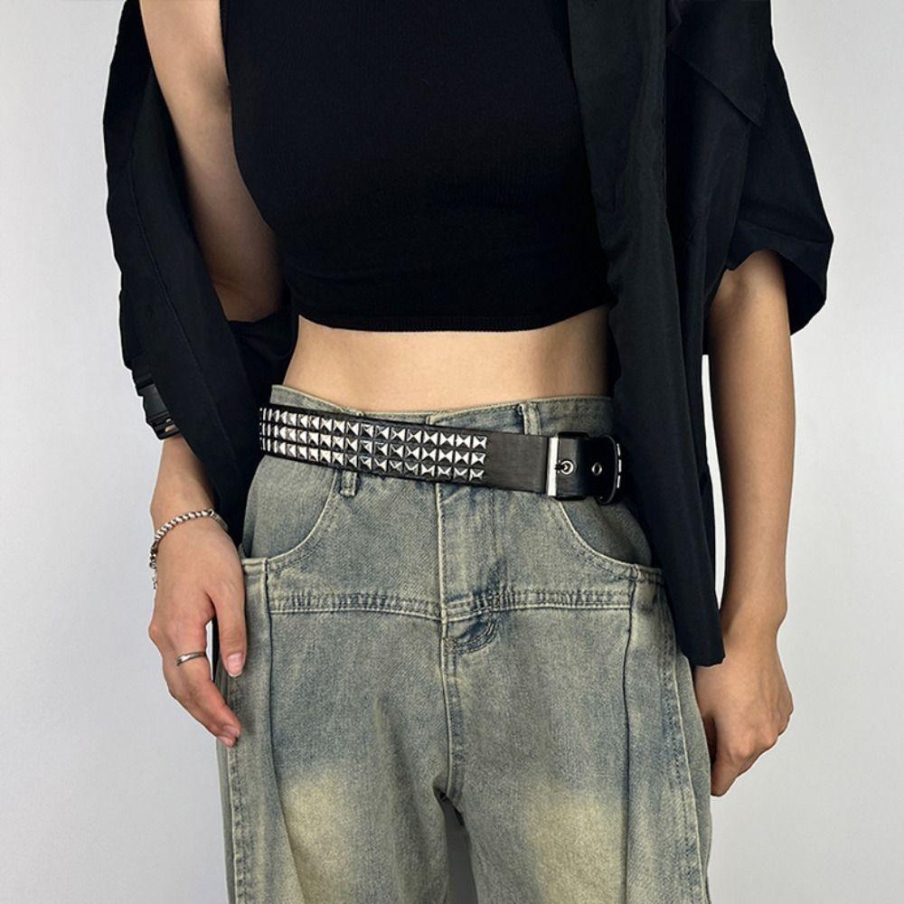 Trend Punk Nieten Gürtel Retro Y2K Nachtclub Rock Stil Gürtel Damengürtel Mode Dekoration