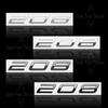 HRUC6 Metalowe Do Nowego Peugeot 308 208 508 Emblemat z Logo Naklejki 3D Emblemat Błotnika Naklejka Akcesoria Samochodowe Dekoracja Litery Stylizacja Samochodu