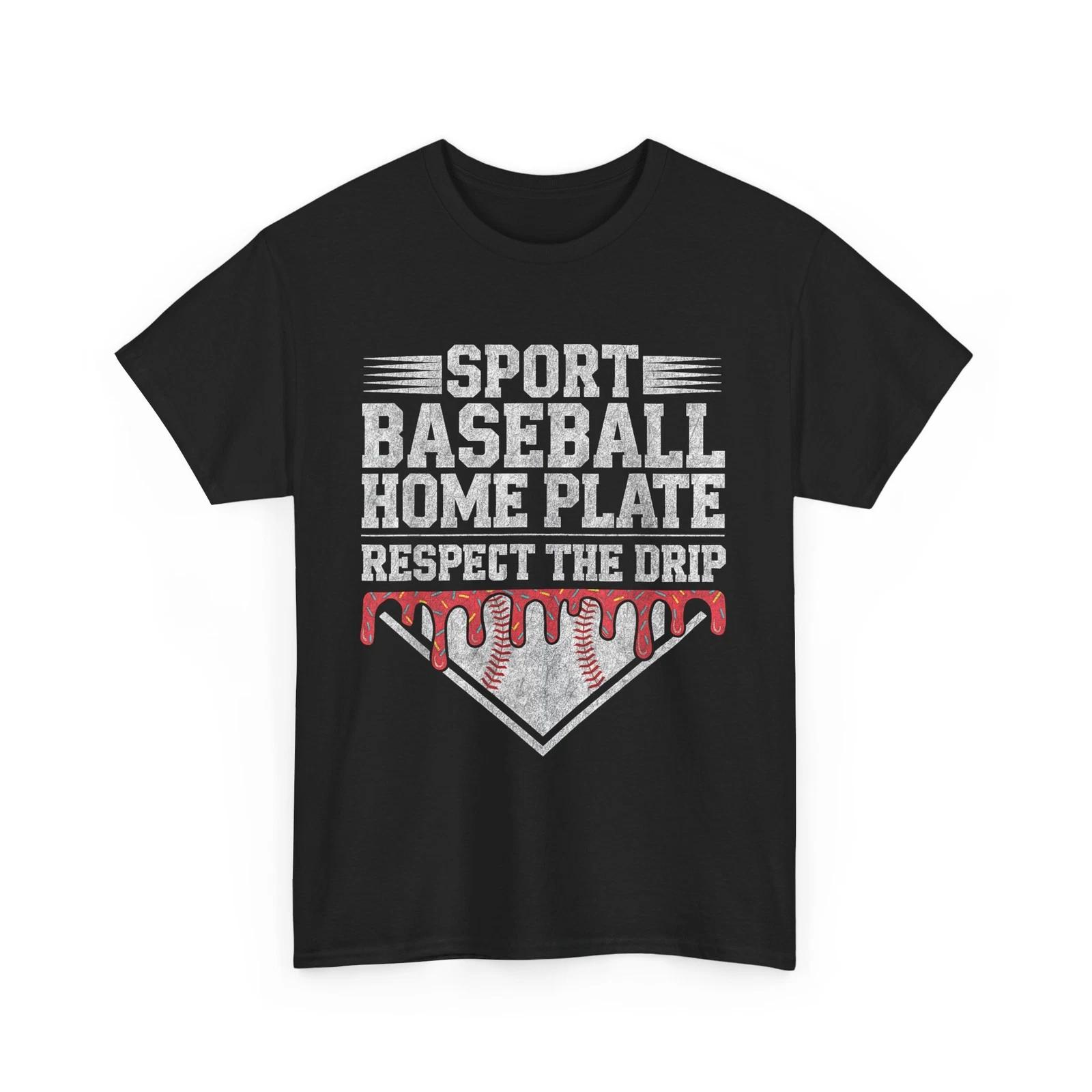 Baseball Ice Cream Drip T shirt, Baseball Home Plate Drip Funny Shirt 3XL