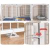 Adjustable Indoor Pet Fence with Gate for Medium and Large Dogs - One Bedroom One Living Room Setup