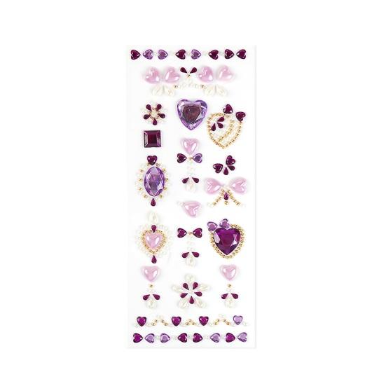 Acrylic Gem Face Stickers for Kids Colorful Rhinestone Self-Adhesive Gems for Girls Stage Performance