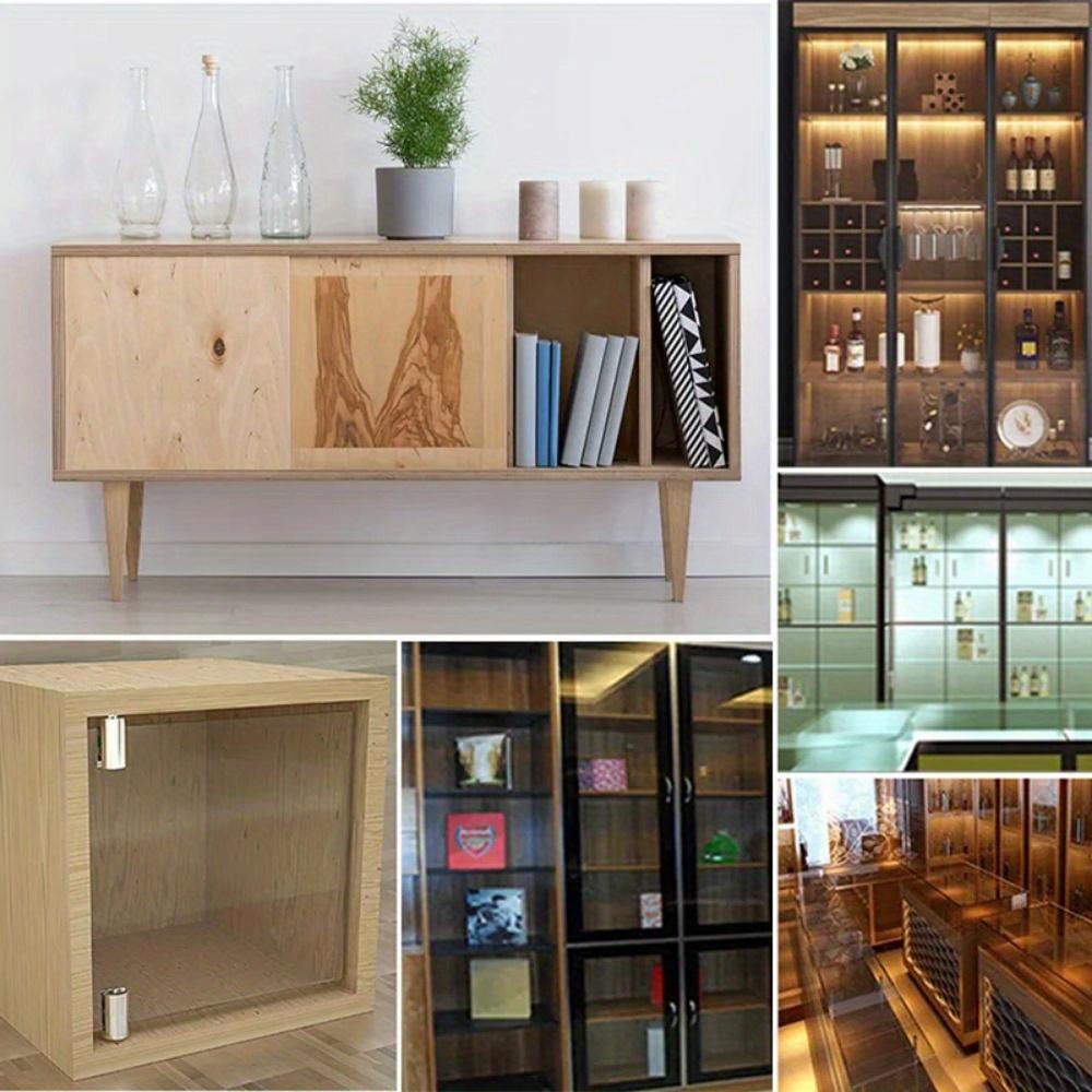 2Pcs Glass Door Active Hinges for Shower Door Pivoted 90 Degree Brass Glass Shower Accessories Screen Clamps Upper and Lower Shaft