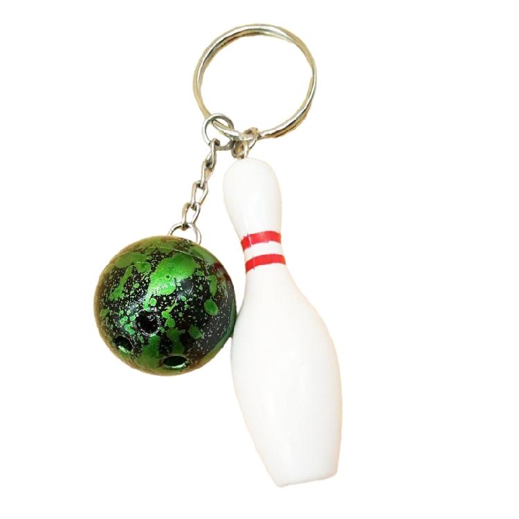 Novelty Bowling Ball Keychain Fashionable Bowling Ball Keychain Eye Catching Keychain for Added Convenience & Fun