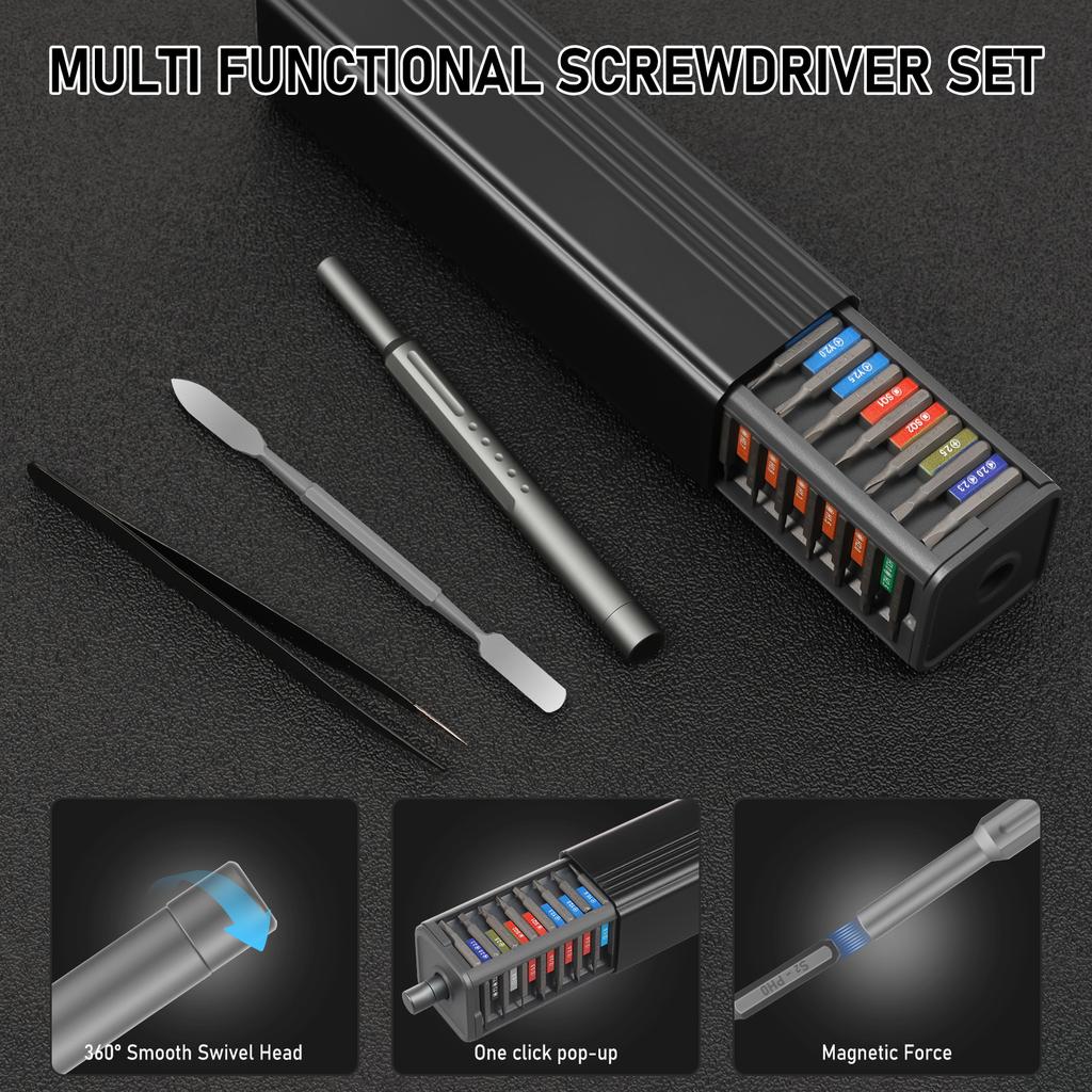 49 in 1 Precision Screwdriver Set Professional Screwdriver Set with Storage Case Manual Screwdrivers Kit for Phone Watch Repair
