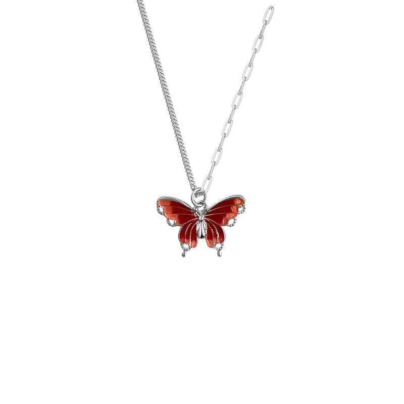 

Ожерелье с подвеской-бабочкой в стиле Ins, персонализированный темперамент, универсальный милый воротник в литературном стиле