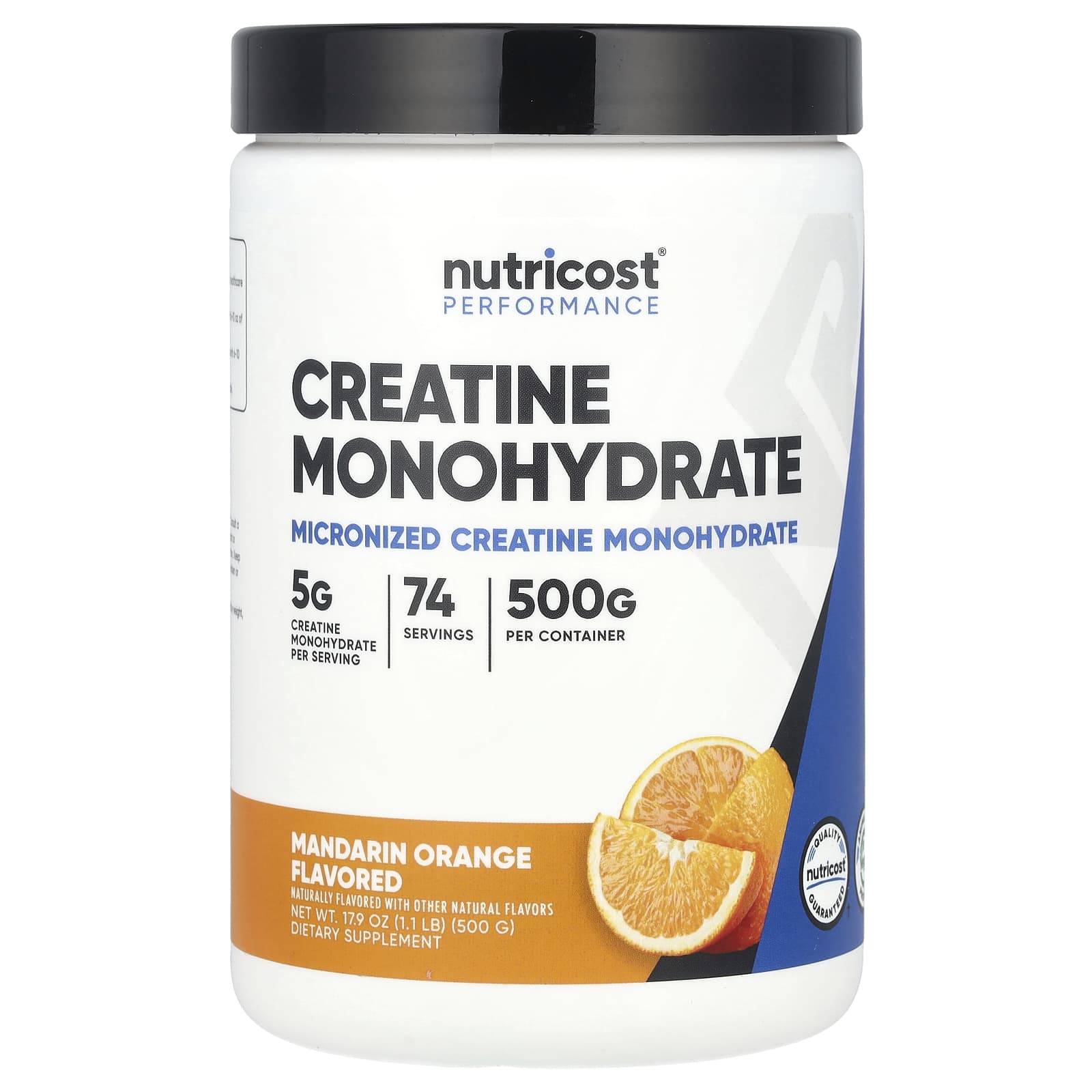 

Athletic Performance, Creatine Monohydrate, Mandarin Orange, 500G (1.1Lb)