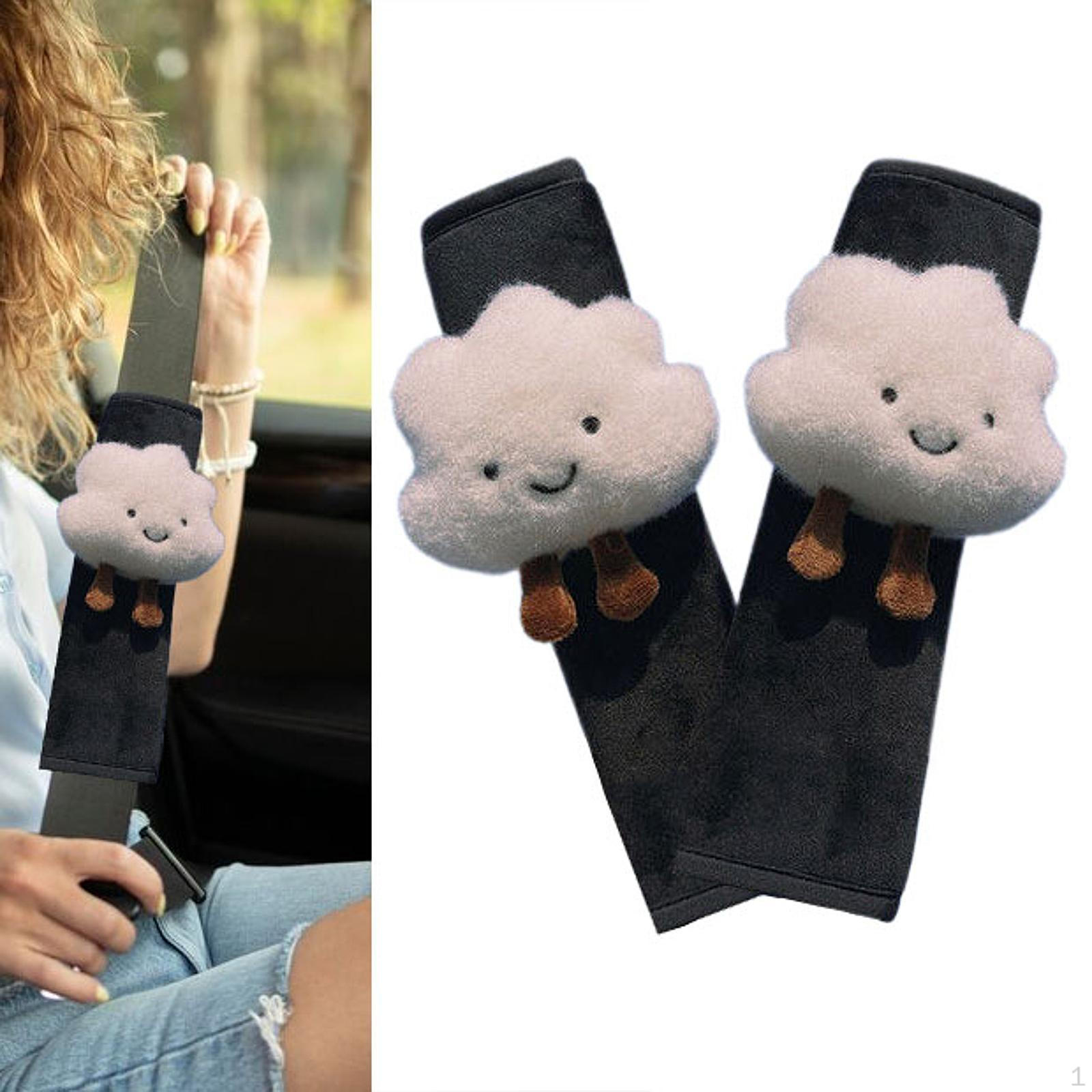 

2x чехла для ремня безопасности автомобиля, симпатичные, удобные, наплечники для ремня безопасности, стиль A Style B