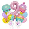 New Candy Ice Cream Balloon Set Baby Birthday Party Photo Props 32-Inch Pink Digital Scene Arrangement