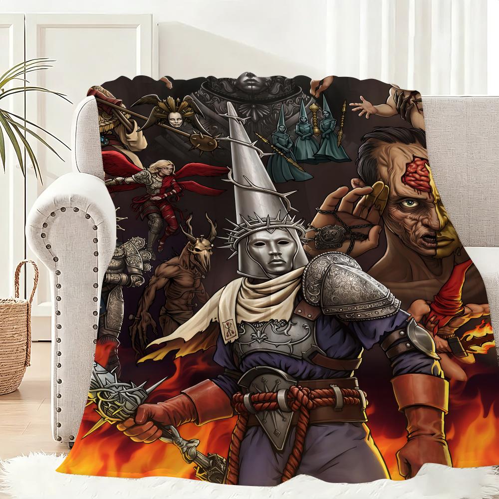 Blasphemous Game Throw Lightweight 240g Flannel Blanket Soft Skin-friendly for Summer Cooling 75x90cm