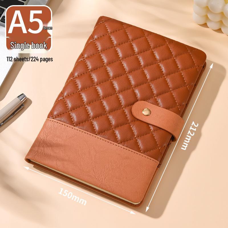 Premium A5 Soft Leather Planner for Business Meetings