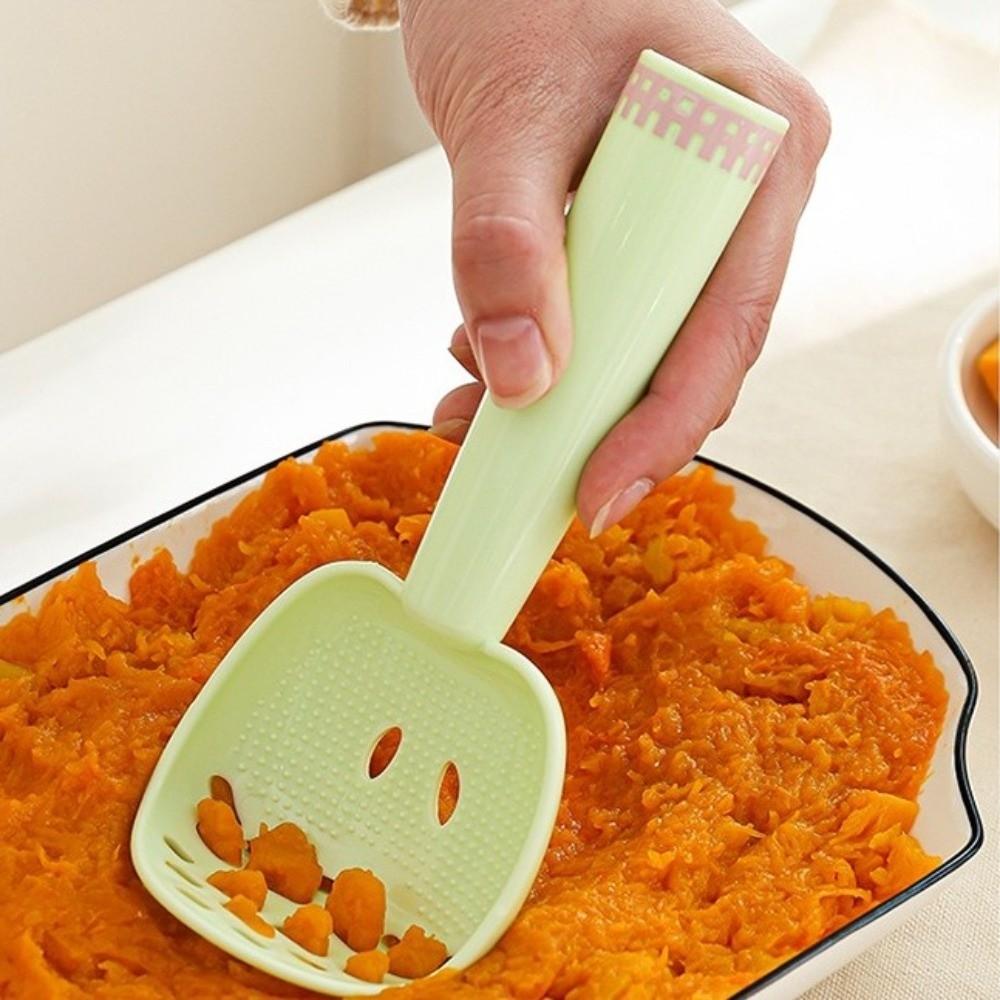 Food Grade Potatoes Grinder Plastic Rice Spatula Multi-Function Strainer Ladle  Kitchen Use