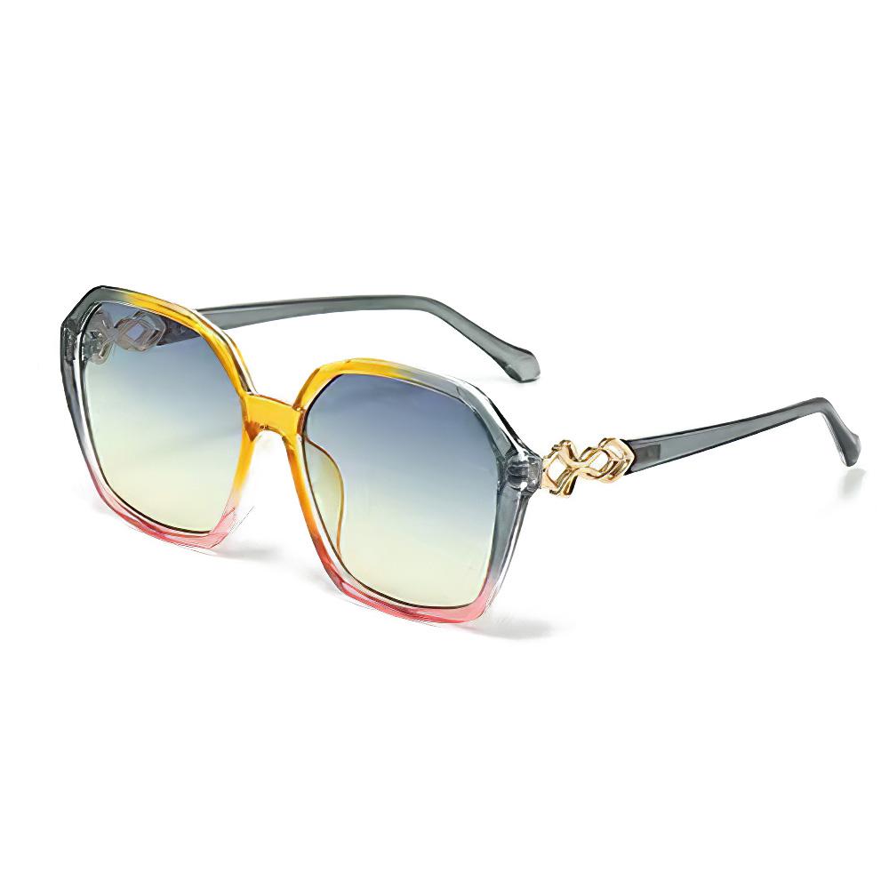 

Винтажные Солнцезащитные Очки Для Женщин Прозрачная Оправа Градиентные Линзы Крупная Оправа И Персонализированный Дизайн Подвески Очки Женские