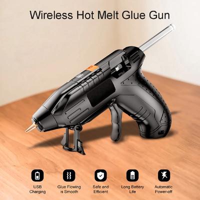 3.6V Lithium-ion Hot Melt Glue Gun with 100/40/10pcs 7mm Sticks Wireless Graft Repair Heat Gun Pneumatic Home DIY