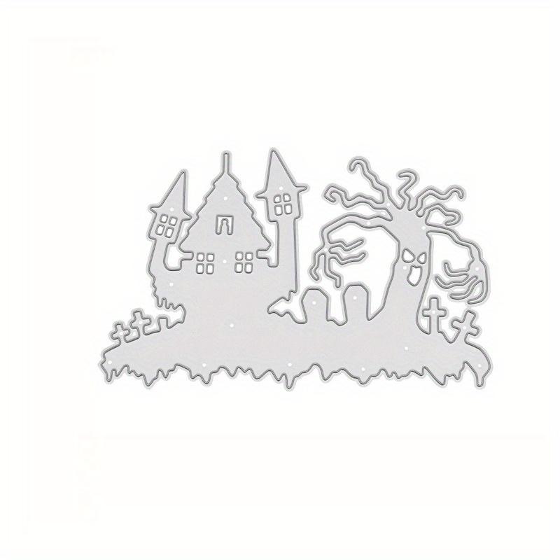 Creepy Castle Ghosts and Crosses Halloween Decorations with Silicone and Metal Clipper Mold